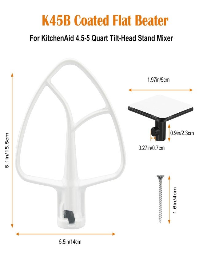 Dincerpen K45B Coated Flat Beater for KitchenAid 4.5-5 Quart Tilt-Head Stand Mixer Kitchen Aid Mixers Accessories, Kitchen Aid Paddle for Kitchenaid Mixer Attachments - Image 2